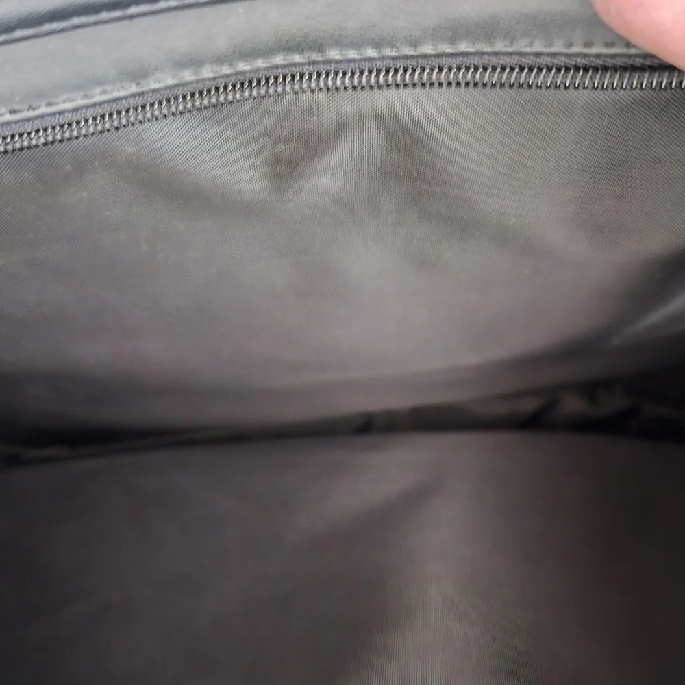 Vintage - NWT Perry Ellis Black Leather Briefcase